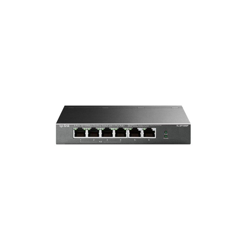 SWITCH 6P 10/100MBPS DI CUI 4P POE 67W POE POWER PLUG AND PLAY
