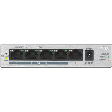 SWITCH 5P GIGABIT DI CUI 4POE FINO 60W