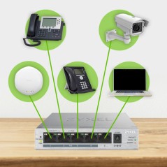 SWITCH 5P GIGABIT DI CUI 4POE FINO 60W