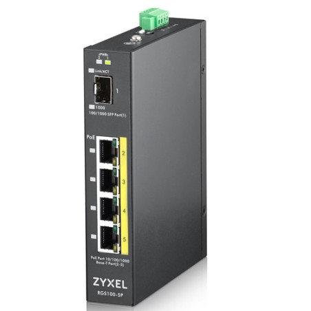 SWITCH 5P GIGABIT POE UNMANAGED INDUSTRIALE
