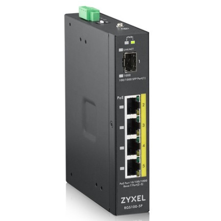 SWITCH 5P GIGABIT POE UNMANAGED INDUSTRIALE