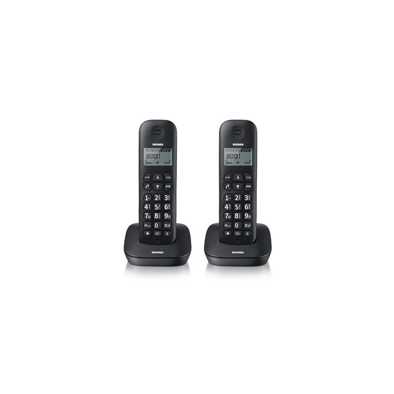 Brondi Gala Twin Telefono DECT Identificatore di chiamata Nero