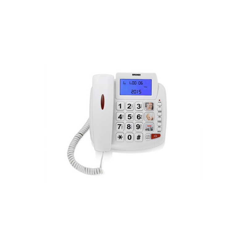 Brondi Bravo 90 Telefono analogico Identificatore di chiamata Bianco