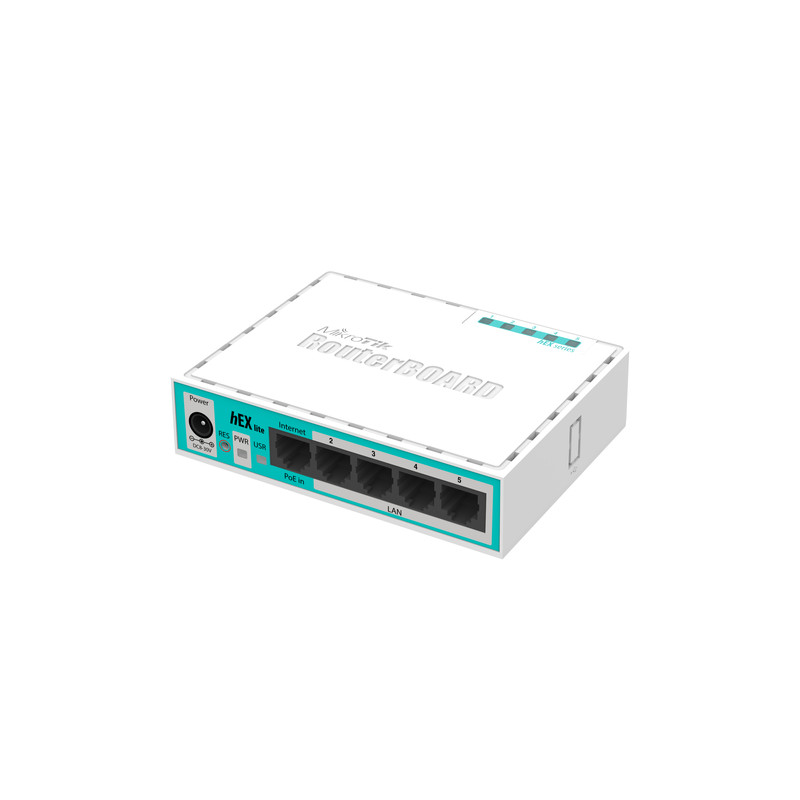 ROUTER MIKROTIK 5P ETHERNET 64GB RB750R2-HEX LITE
