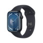 WATCH 9 45MM GPS MIDNIGHT ALLUMIN. MIDNIGHT SPORT  M/L
