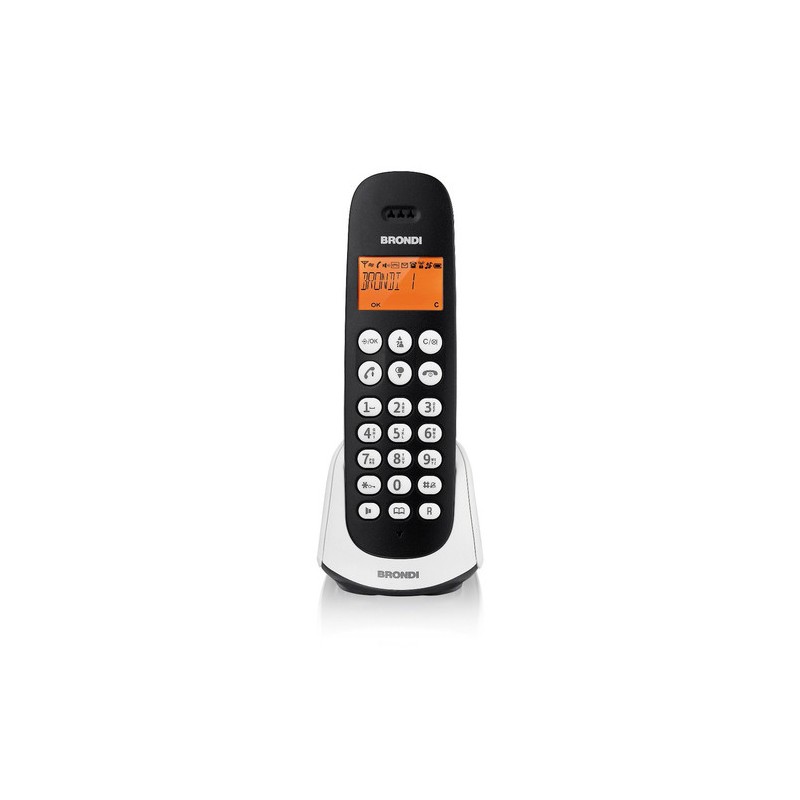 Brondi Adara Telefono DECT Identificatore di chiamata Nero, Bianco