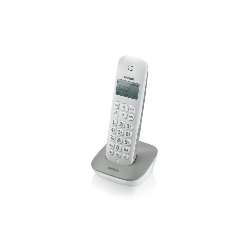 Brondi Gala Telefono DECT Identificatore di chiamata Grigio, Bianco